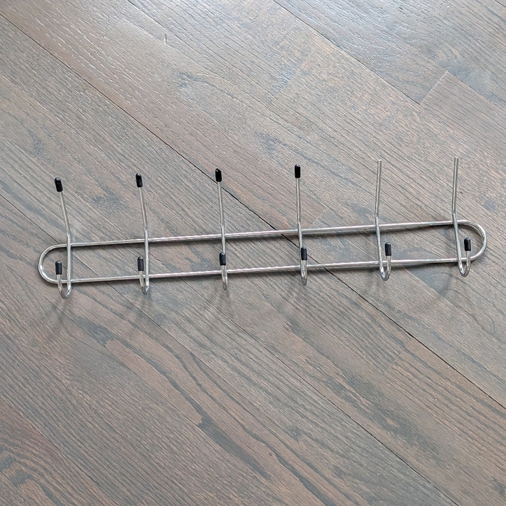 Stainless Steel Wall Coat Hooks, 20" Long - Picture 2 of 4